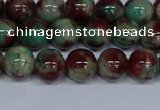 CMJ570 15.5 inches 8mm round rainbow jade beads wholesale