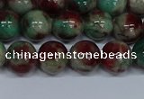 CMJ571 15.5 inches 10mm round rainbow jade beads wholesale