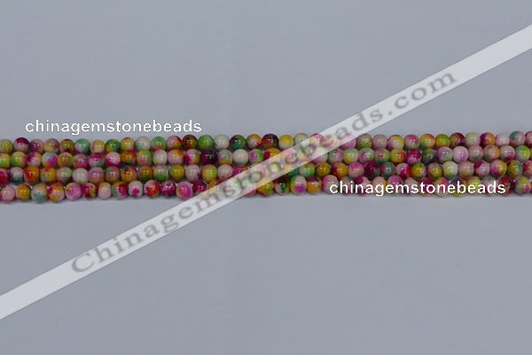 CMJ589 15.5 inches 4mm round rainbow jade beads wholesale