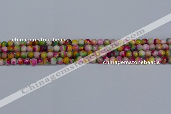 CMJ590 15.5 inches 6mm round rainbow jade beads wholesale