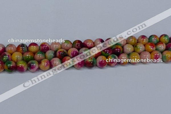 CMJ593 15.5 inches 12mm round rainbow jade beads wholesale