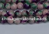 CMJ597 15.5 inches 6mm round rainbow jade beads wholesale