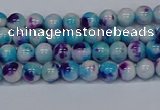 CMJ610 15.5 inches 4mm round rainbow jade beads wholesale