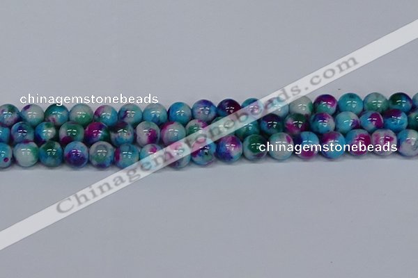 CMJ614 15.5 inches 12mm round rainbow jade beads wholesale