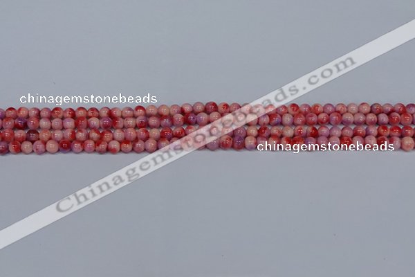 CMJ617 15.5 inches 4mm round rainbow jade beads wholesale