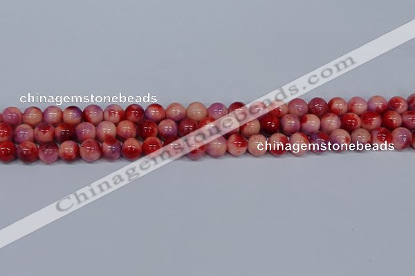 CMJ619 15.5 inches 8mm round rainbow jade beads wholesale