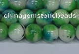 CMJ628 15.5 inches 12mm round rainbow jade beads wholesale