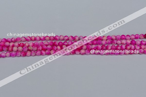 CMJ638 15.5 inches 4mm round rainbow jade beads wholesale