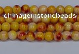 CMJ645 15.5 inches 4mm round rainbow jade beads wholesale