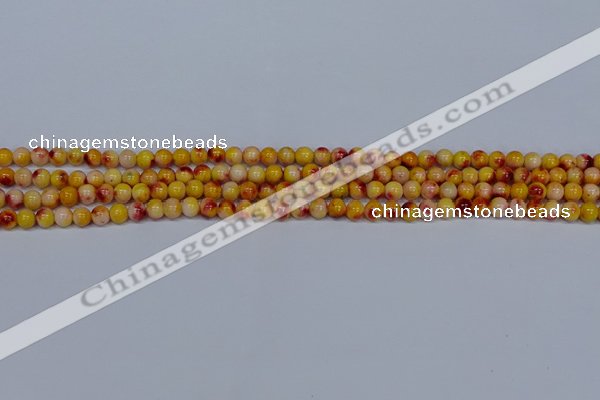 CMJ645 15.5 inches 4mm round rainbow jade beads wholesale