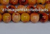 CMJ647 15.5 inches 8mm round rainbow jade beads wholesale