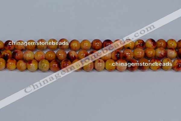 CMJ649 15.5 inches 12mm round rainbow jade beads wholesale