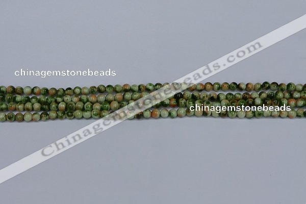 CMJ673 15.5 inches 4mm round rainbow jade beads wholesale