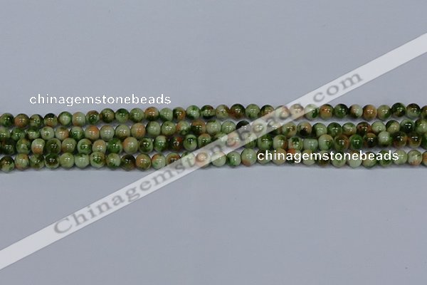 CMJ674 15.5 inches 6mm round rainbow jade beads wholesale