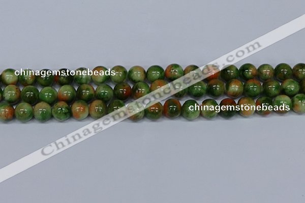 CMJ677 15.5 inches 12mm round rainbow jade beads wholesale