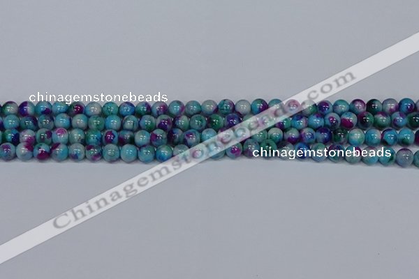 CMJ688 15.5 inches 6mm round rainbow jade beads wholesale