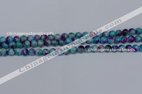 CMJ689 15.5 inches 8mm round rainbow jade beads wholesale