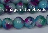 CMJ691 15.5 inches 12mm round rainbow jade beads wholesale