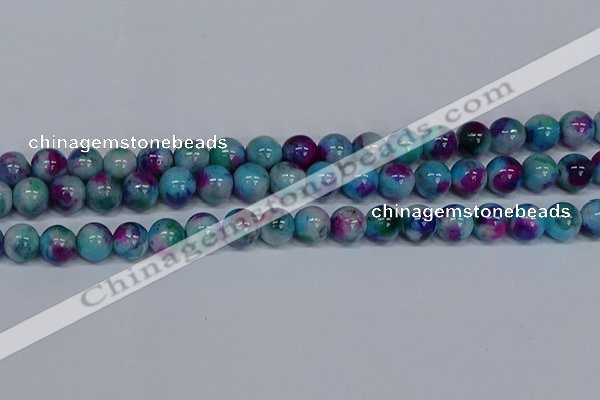 CMJ691 15.5 inches 12mm round rainbow jade beads wholesale