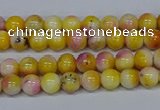 CMJ694 15.5 inches 4mm round rainbow jade beads wholesale