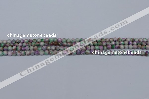 CMJ715 15.5 inches 4mm round rainbow jade beads wholesale