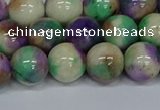 CMJ719 15.5 inches 12mm round rainbow jade beads wholesale