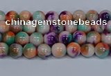 CMJ722 15.5 inches 4mm round rainbow jade beads wholesale