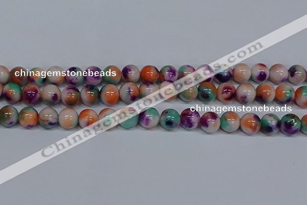 CMJ726 15.5 inches 12mm round rainbow jade beads wholesale