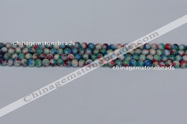 CMJ730 15.5 inches 6mm round rainbow jade beads wholesale