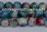 CMJ731 15.5 inches 8mm round rainbow jade beads wholesale