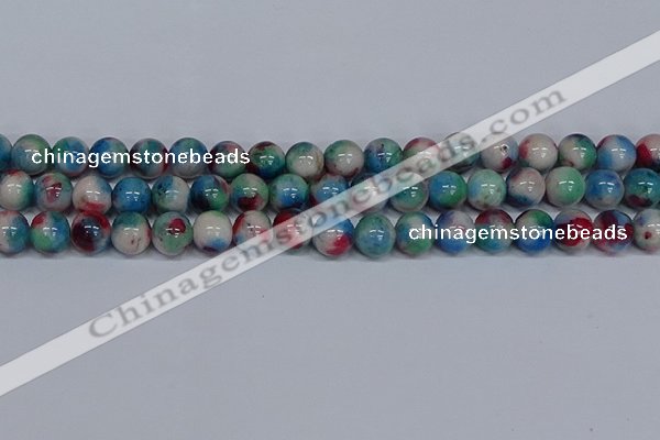 CMJ733 15.5 inches 12mm round rainbow jade beads wholesale