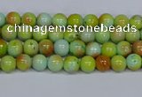 CMJ736 15.5 inches 4mm round rainbow jade beads wholesale