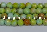 CMJ737 15.5 inches 6mm round rainbow jade beads wholesale