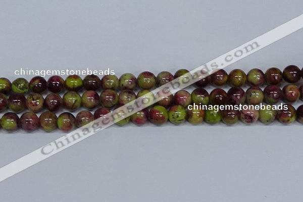 CMJ747 15.5 inches 12mm round rainbow jade beads wholesale