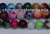 CMJ752 15.5 inches 8mm round rainbow jade beads wholesale