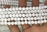 CMJ801 15.5 inches 6mm round matte Mashan jade beads wholesale