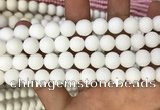 CMJ803 15.5 inches 10mm round matte Mashan jade beads wholesale