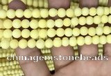 CMJ806 15.5 inches 6mm round matte Mashan jade beads wholesale