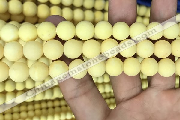 CMJ808 15.5 inches 10mm round matte Mashan jade beads wholesale