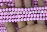 CMJ811 15.5 inches 6mm round matte Mashan jade beads wholesale