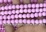 CMJ812 15.5 inches 8mm round matte Mashan jade beads wholesale