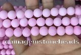 CMJ813 15.5 inches 10mm round matte Mashan jade beads wholesale