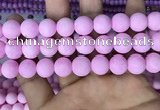 CMJ814 15.5 inches 12mm round matte Mashan jade beads wholesale