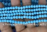 CMJ835 15.5 inches 4mm round matte Mashan jade beads wholesale