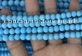 CMJ836 15.5 inches 6mm round matte Mashan jade beads wholesale