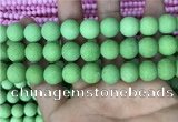 CMJ844 15.5 inches 12mm round matte Mashan jade beads wholesale