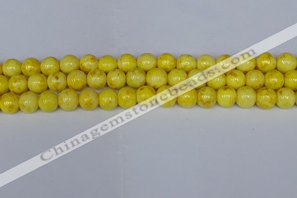 CMJ907 15.5 inches 8mm round Mashan jade beads wholesale