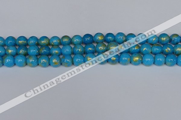 CMJ952 15.5 inches 8mm round Mashan jade beads wholesale