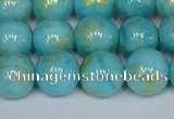 CMJ967 15.5 inches 8mm round Mashan jade beads wholesale