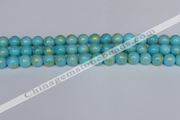 CMJ967 15.5 inches 8mm round Mashan jade beads wholesale